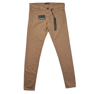 Flying Monkey Jeans Womens 9 Brown Skinny Mid Rise Casual Pants Ankle Preppy NWT